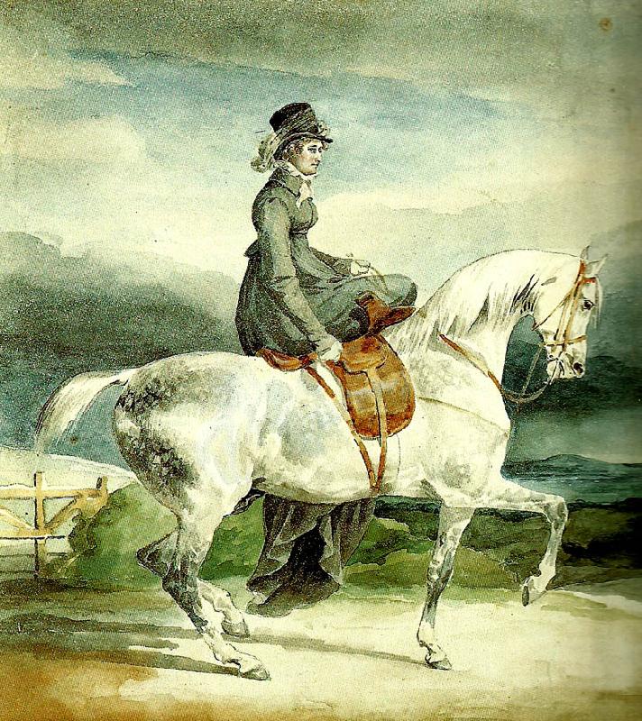 charles emile callande amazone sur un cheval gris-pommele oil painting image